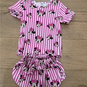 Wild rich kids striped Minnie set 2T